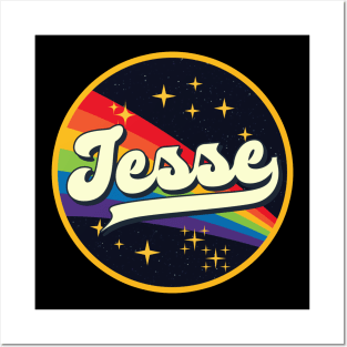 Jesse // Rainbow In Space Vintage Style Posters and Art